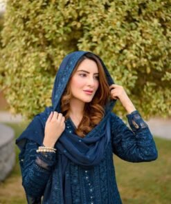 Azure Unstitched Chiffon Collection With Full Heavy Embroidery